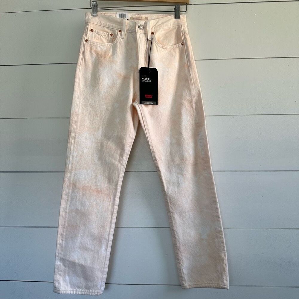 Levi’s Wedgie Women’s 27 Straight Premium Tie Dye Jeans NWT